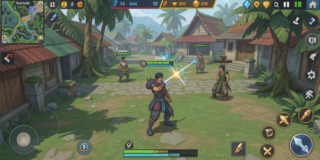 Tampilan awal game yang memukau dan menarik perhatian.