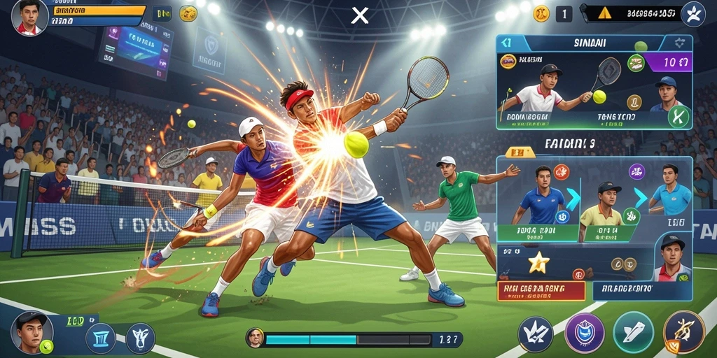 Screenshot menampilkan antarmuka permainan yang menarik.