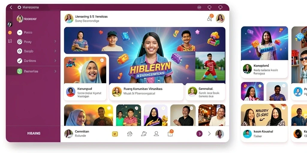 Screenshot memperlihatkan grafik yang memukau dan warna yang cerah.
