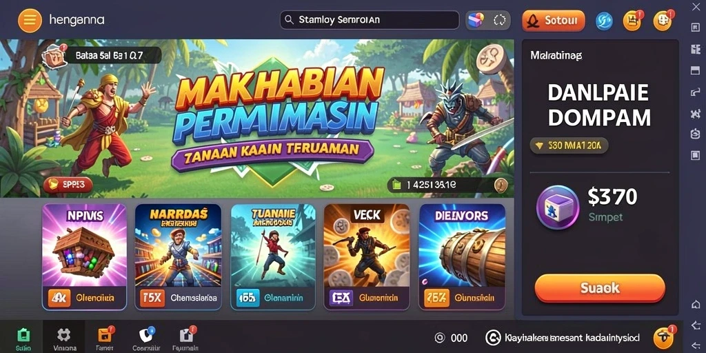 Tampilan grafis HOKIGAME yang memukau.