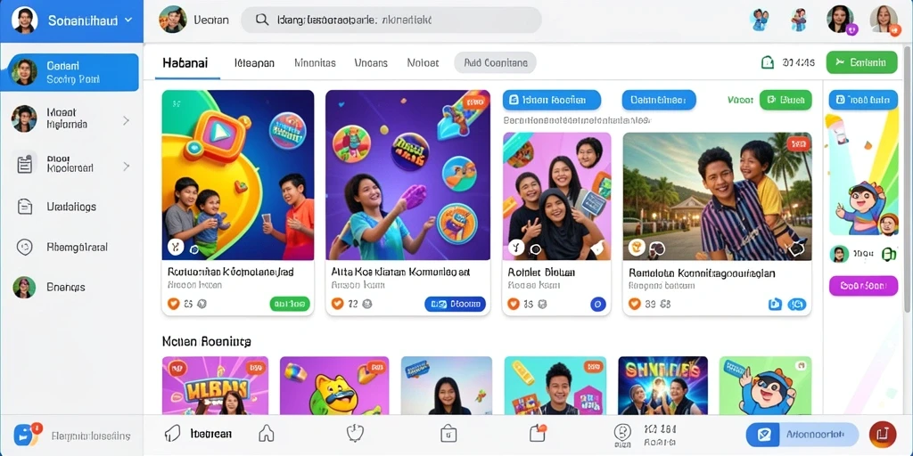 Tampilan level yang menantang dan menarik.