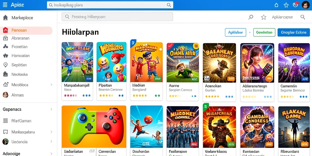 Tampilan awal aplikasi yang menarik perhatian.