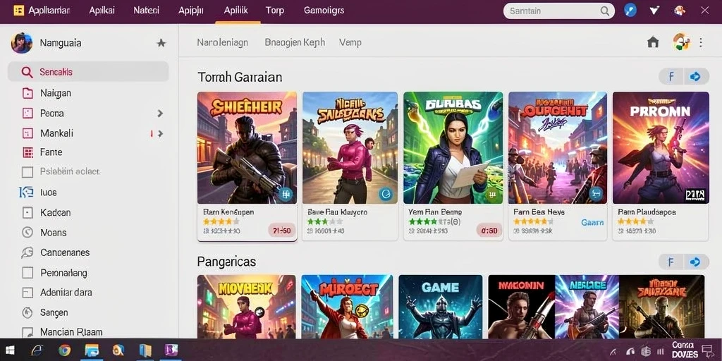 Tampilan antarmuka pengguna yang intuitif.