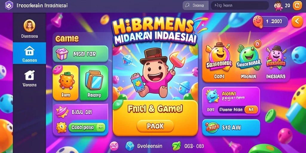 Tampilan menu utama yang menarik dan mudah dinavigasi.