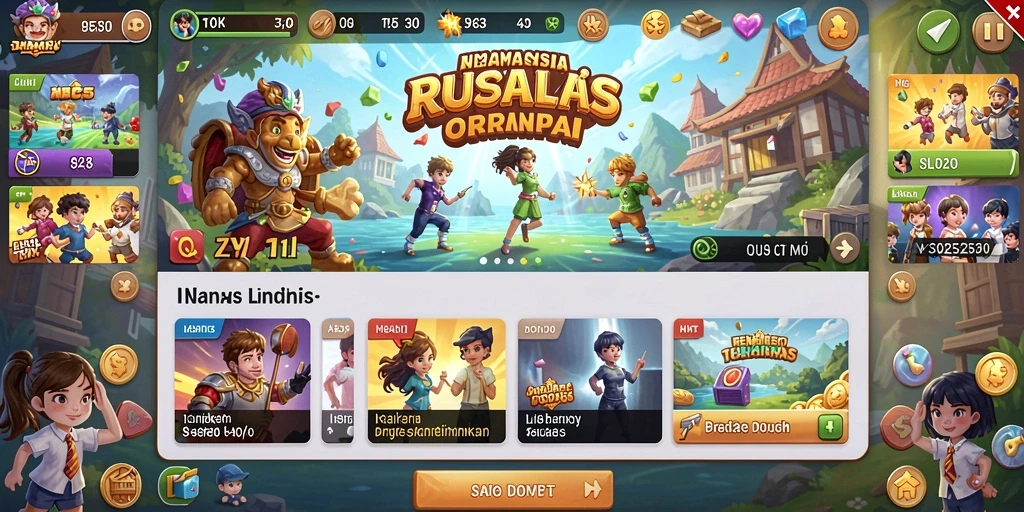 Screenshot menampilkan karakter utama dalam aksi seru.
