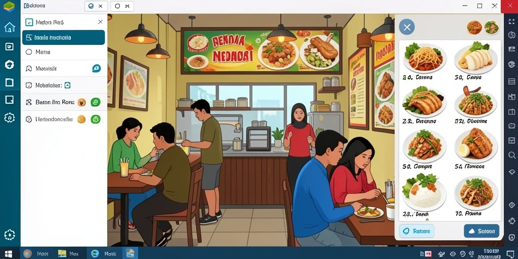 Gambaran karakter dalam SAYAP33 yang penuh warna.