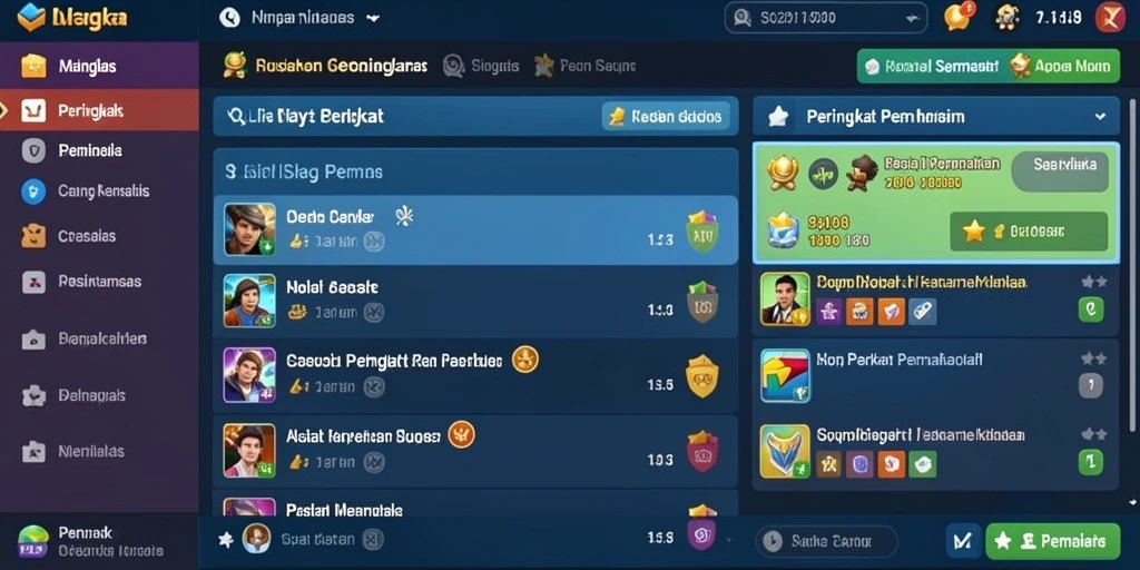 Screenshot menampilkan karakter utama dalam pertempuran epik.
